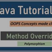 Java Tutorials Method Overriding Polymorphism 37