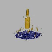 LS DYNA Simulation Of A Bottle Drop Test