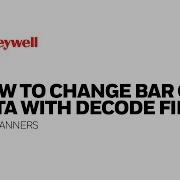How To Change The Barcode Data Using A Decode Filter Script
