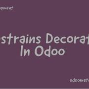 48 Model Constraints Python Constrains In Odoo Constrains Decorator In Odoo Api Constrains