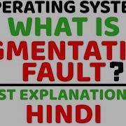 What Is Segmentation Fault Ll Operating System Ll Explained In Hindi