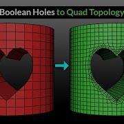 Boolean Holes To Quad Topology Blender Secrets