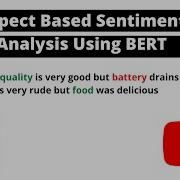 Aspect Based Sentiment Analysis Using BERT With Code NLP