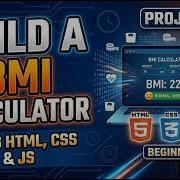 BMI Calculator JavaScript Project With HTML CSS Project 10 Of 100 JS Projects Coding