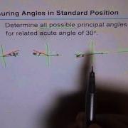 Find Principal Angle From Related Acute Angle Or Reference Angle