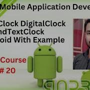 Tutorial 20 AnalogClock DigitalClock AndTextClock In Android With Example In Hindi Urdu