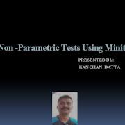 Non Parametric Tests Using Minitab Software