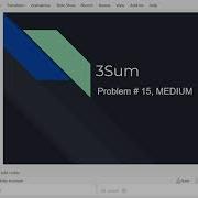 3Sum Leetcode 15 MEDIUM