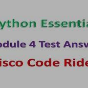 Python Module 4 Test Answer Cisco Code Rider Python