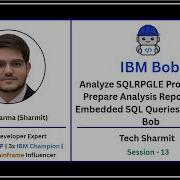 Analyze SQLRPGLE Program And Prepare Analysis Report For All Embedded SQL IBM Bob IBM Bob Ep 13
