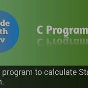 Write A C Program To Calculate Standard Deviation Code With Dev C Tutorial
