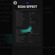 ECHO Effect In After Effects Motiondesigntutorial Aftereffects Aftereffectstips
