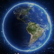 Beautiful View Of Planet Earth From Space Timelapse And Stars 4K Background VJ Video Effect