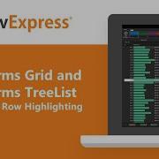 WinForms Data Grid And WinForms TreeList Hot Track Row Highlighting