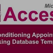 Microsoft Access Air Conditioning Appointment Tracking Database Template