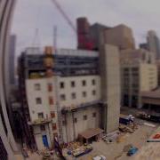 Tilt Shift Denver Colorado Construction Site