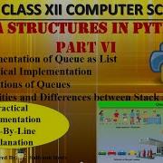 Queue In Python Data Structures In Python Part 6 CBSE Class 12 Computer Science