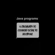 Program To Convert Octal To Decimal Java Coding Programming Octaltodecimal
