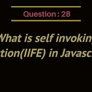 What Is Self Invoking Function IIFE In Javascript