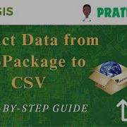 PyQGIS Extract Data From GeoPackage To CSV
