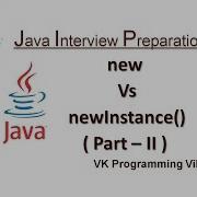 Difference Between New Operator And NewInstance Method In Java Part 2