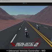 Unity Motorbike Sound Test With Realistic Engine Sounds 2