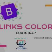 Links Color Bootstrap EXCELLENT CODE WITH AJ