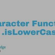 Character Function IsLowerCase Method JAVA Programming ICSE