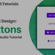 Material Designs Buttons In Android Studio Custom Button Android Studio Android Tutorials