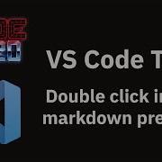 VS Code Tips Double Click In The Markdown Preview