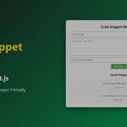 Build Your Own Code Snippet Manager With React Reactjs