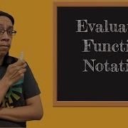 Algebra 1 Evaluating Functions Function Notation Examples