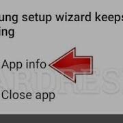 Samsung Setup Wizard Keeps Stopping