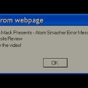 Website Review Atom Smasher Error Message Generator