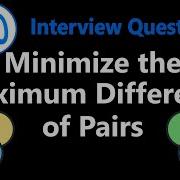 Minimize The Maximum Difference Of Pairs Leetcode 2616 Python