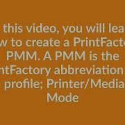 PrintFactory Create PMM Printer Media Mode