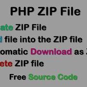 Create And Download Zip File In PHP