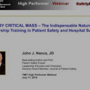Webinar John Nance Medical Accidents And The RED Cover Report