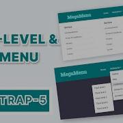 Responsive Mega Menu Using Bootstrap 5 Create Multi Level Dropdown Menu Using HTML CSS Bootstrap 5