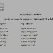 Morphological Analysis Working On Previous Exams Part 2