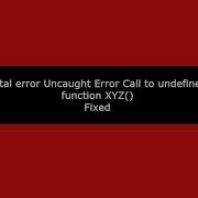 Fatal Error Uncaught Error Call To Undefined Function Xyz In PHP Fixed