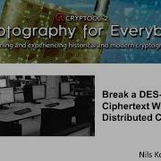 Break A DES Encrypted Ciphertext With Distributed Computing
