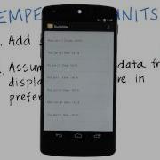 Temperature Units Setting Developing Android Apps