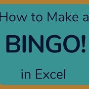 How To Create A Bingo Board Using Excel Make Bingo Game In Excel Tutorial