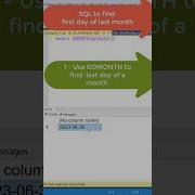 SQL Tricks How To Find First Day Of Last Month EOMONTH DATEADD