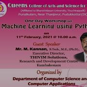 One Day Workshop On Machine Learning Using Python
