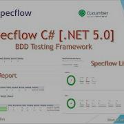 Specflow BDD Testing Framework NET Framework C