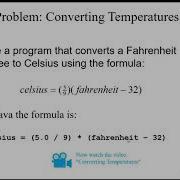 Java Example Converting Fahrenheit To Celsius