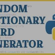 Vocabulary Word Generator With Python