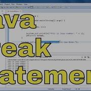 Java Tutorial 08 Using The Break Statement